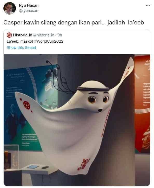 Komentar netizen soal Maskot Piala Dunia 2022 (Twitter.com/ryuhasan/)