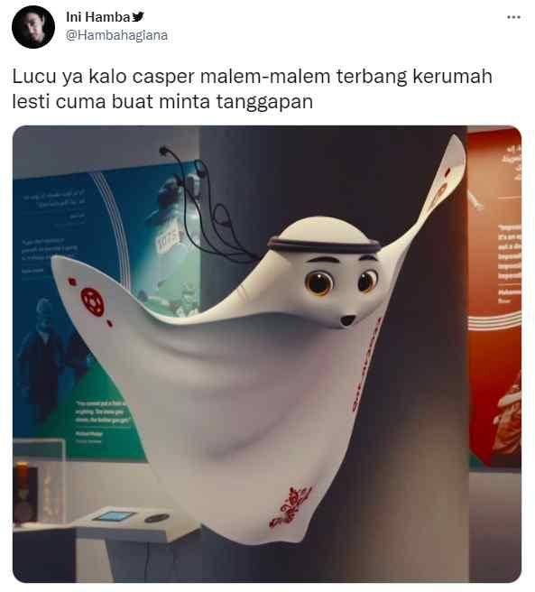 Komentar netizen soal Maskot Piala Dunia 2022 (Twitter.com/Hambahagiana/)