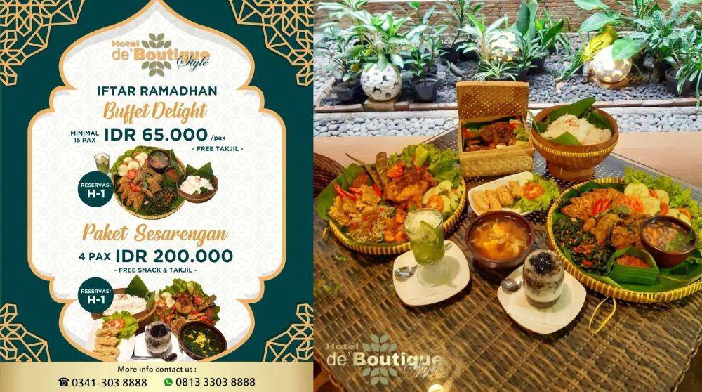 promo dan menu buka puasa di De Boutique Style (instagram.com/deboutiquehotel)