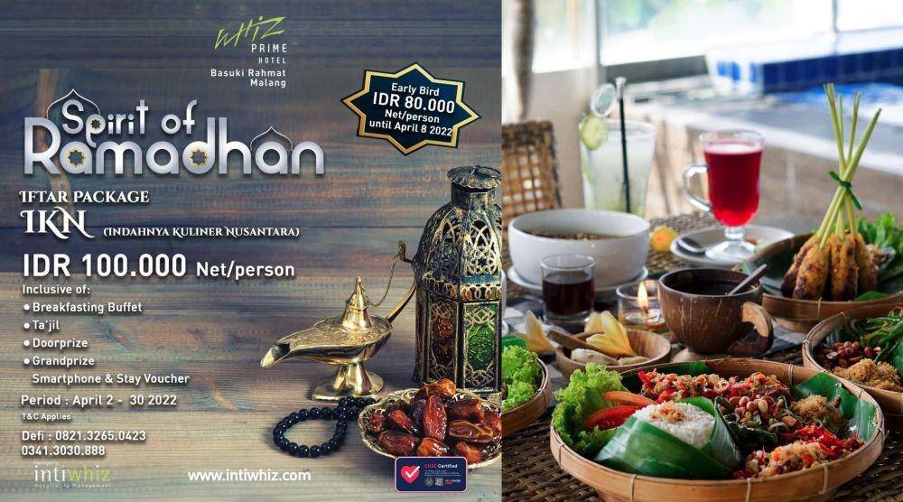 promo dan ilustrasi menu buka puasa di Whiz Prime Hotel (instagram.com/whizprimemalang.official)