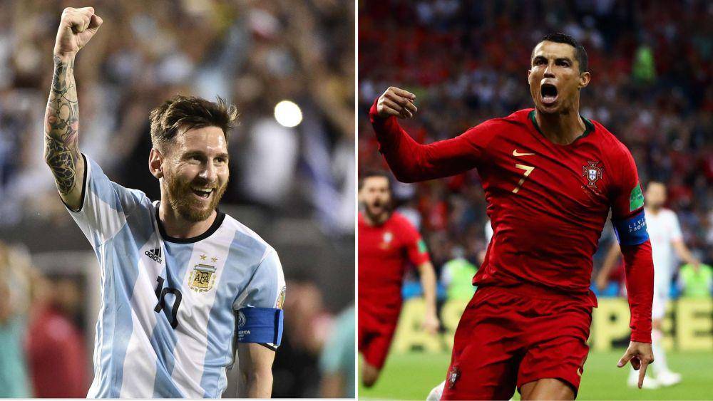 Lionel Messi dan Cristiano Ronaldo (sky.com)