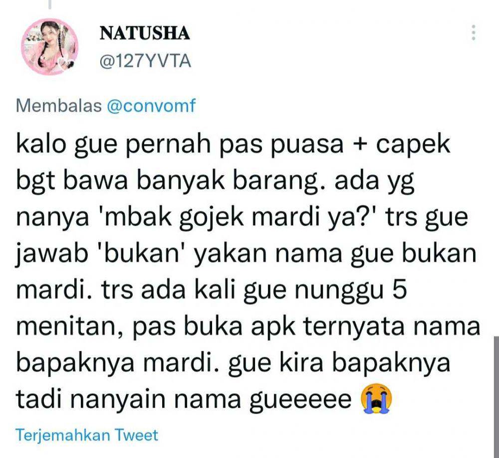 cerita naik ojek online (twitter.com/127YVTA)