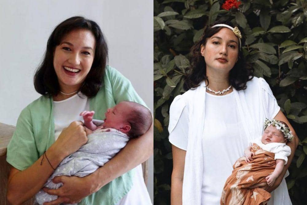 10 Potret Keseharian Nadine Chandrawinata Asuh Baby Djiwa, Telaten!