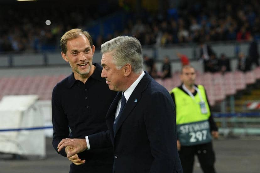 potret Thomas Tuchel dan Carlo Ancelotti (lequipe.fr)