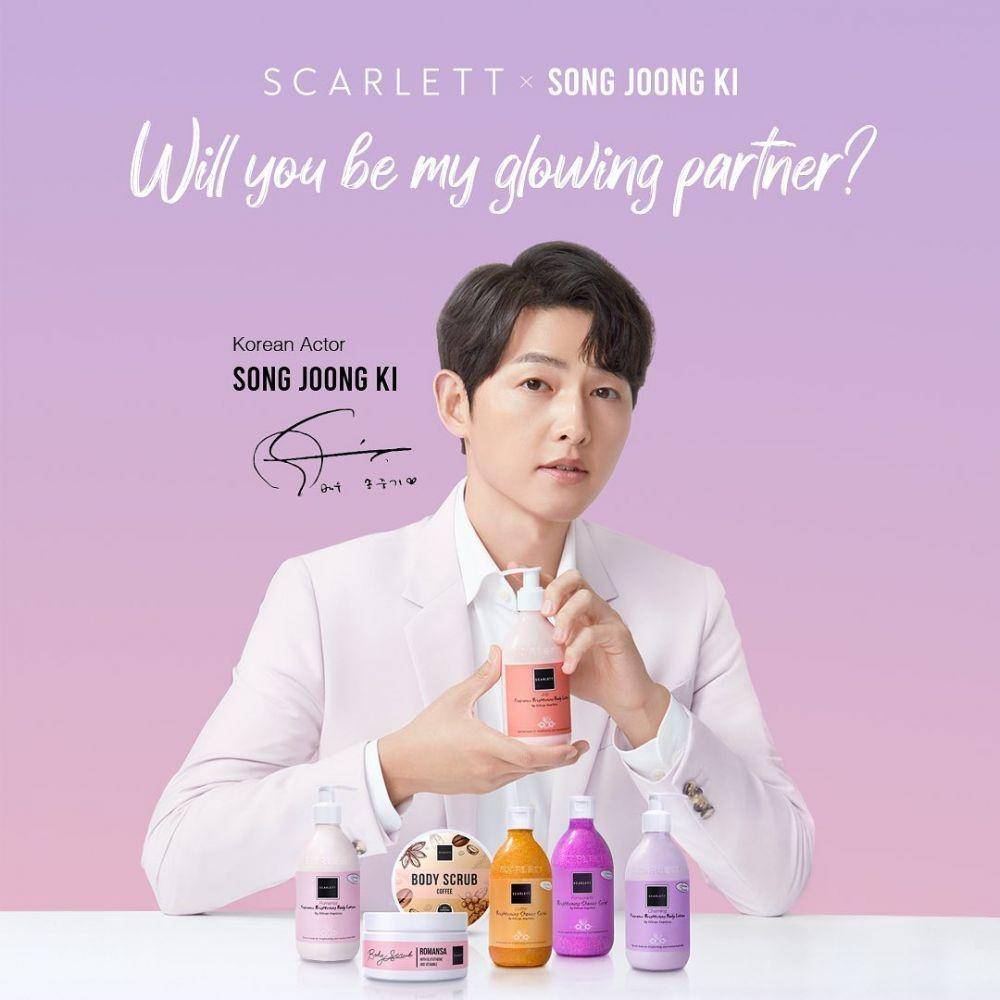 Song Joong Ki, Star Ambassador Scarlett (instagram.com/scarlett_whitening)