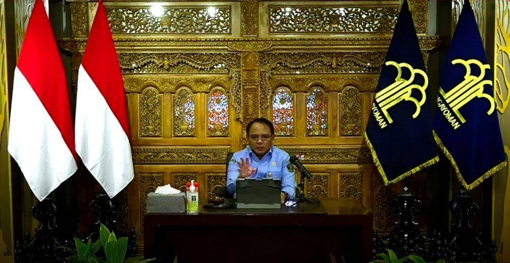 Sekjen Kementerian Hukum dan Hak Asasi Manusia (Kemenkumham) Komjen Andap Budhi Revianto (dok. Kemenkumham)