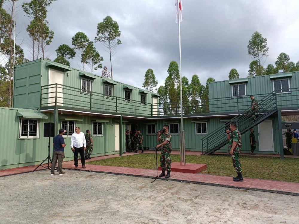 Posko Aju Kodam Mulawarman di lokasi IKN Nusantara. Foto istimewa