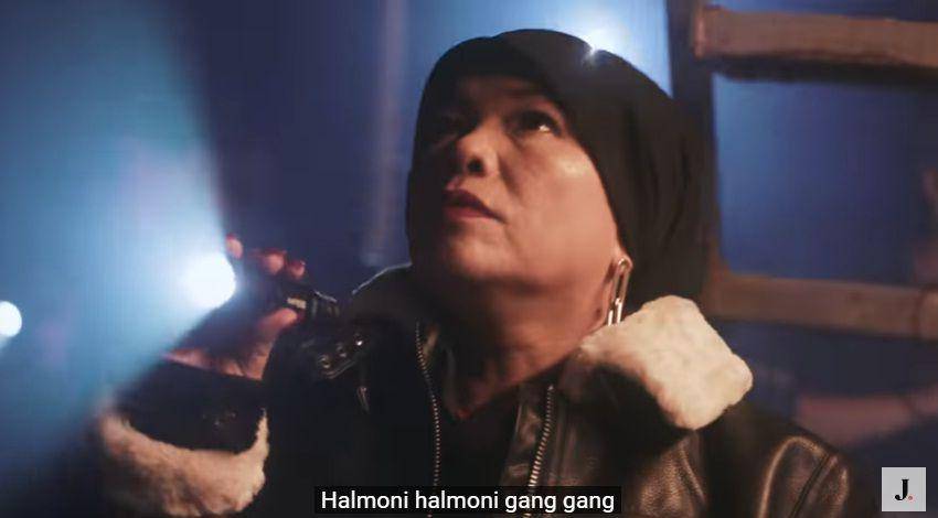 potret Oma Gala saat jadi model video klip (youtube.com/Jiniso Entertainment)