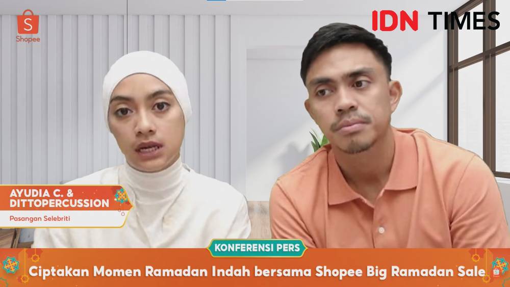 Konferensi Pers "Ciptakan Momen Ramadan Indah bersama Shopee Big Ramadan Sale 2022". Selasa (5/4/2022). IDN Times/Adyaning Raras.