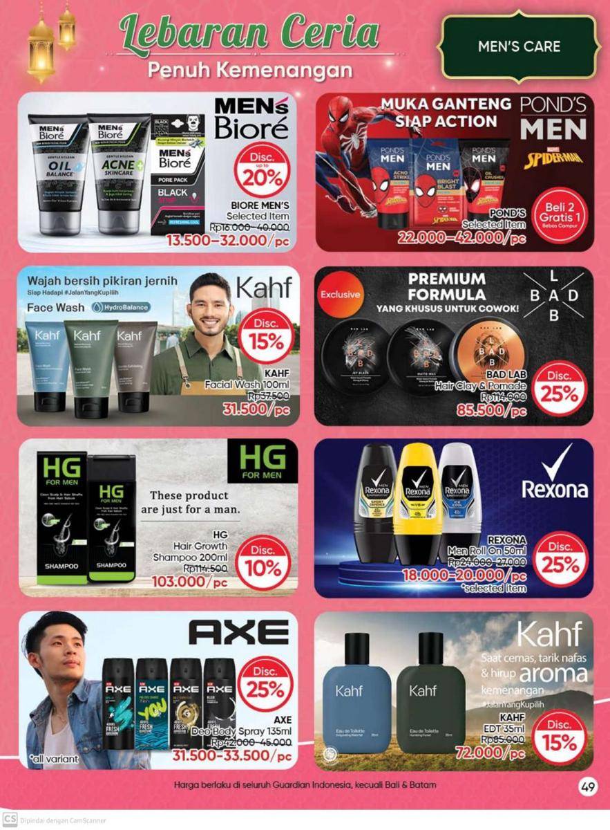 Promo skincare dan produk grooming pria April 2022 (guardianindonesia.co.id)