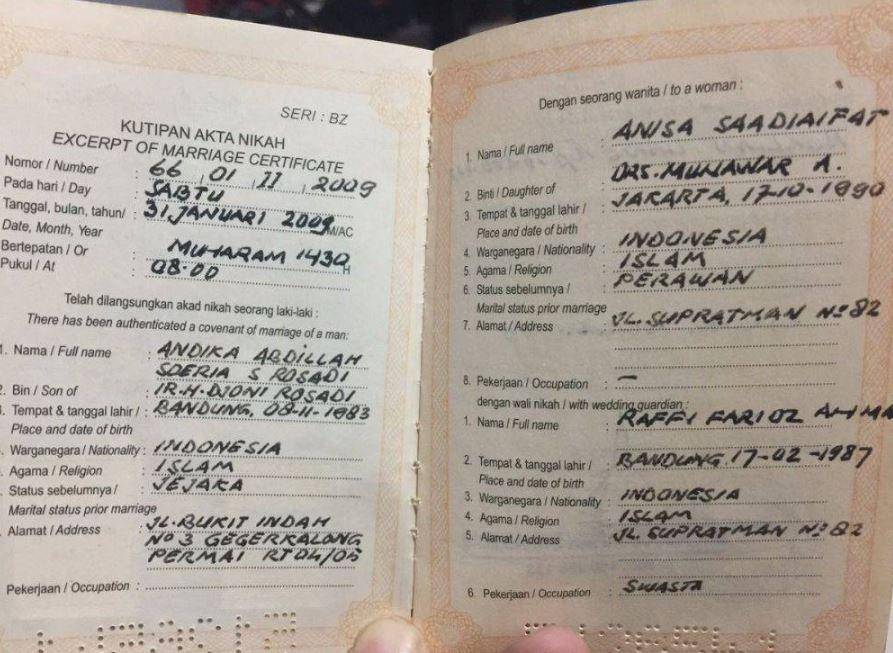 pernikahan Nisya Ahmad (Twitter.com/arosadi)