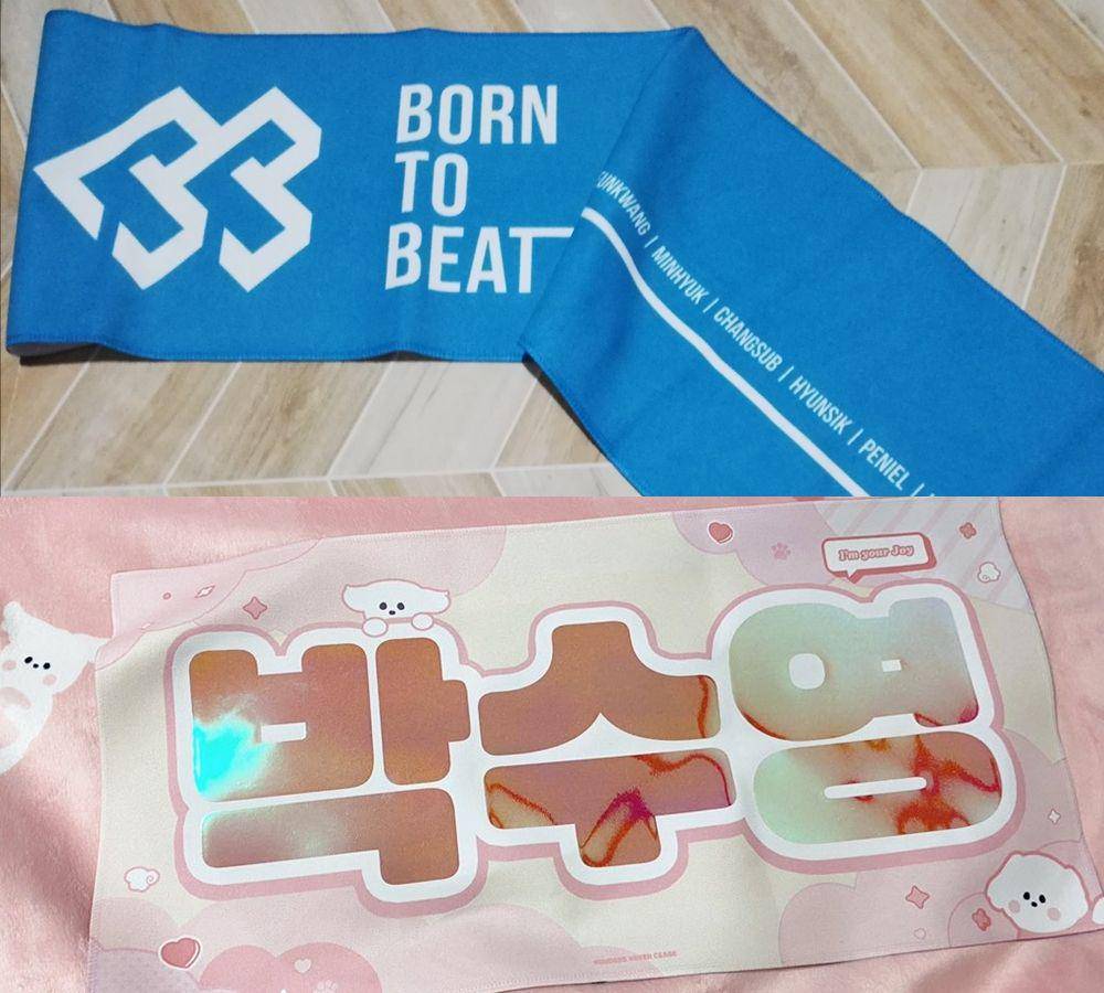 official slogan BTOB versi 5 (twitter.com/PSYbestgurl) | unofficial slogan Joy Red Velvet (twitter.com/SapphireNSshop)