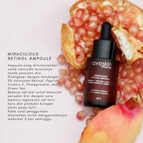 Avoskin Miraculous Retinol Ampoule, produk dengan kandungan retinol (avoskinbeauty.com)