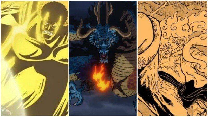 Sengoku, Kaido, Luffy. (Dok. Toei Animation/One Piece)