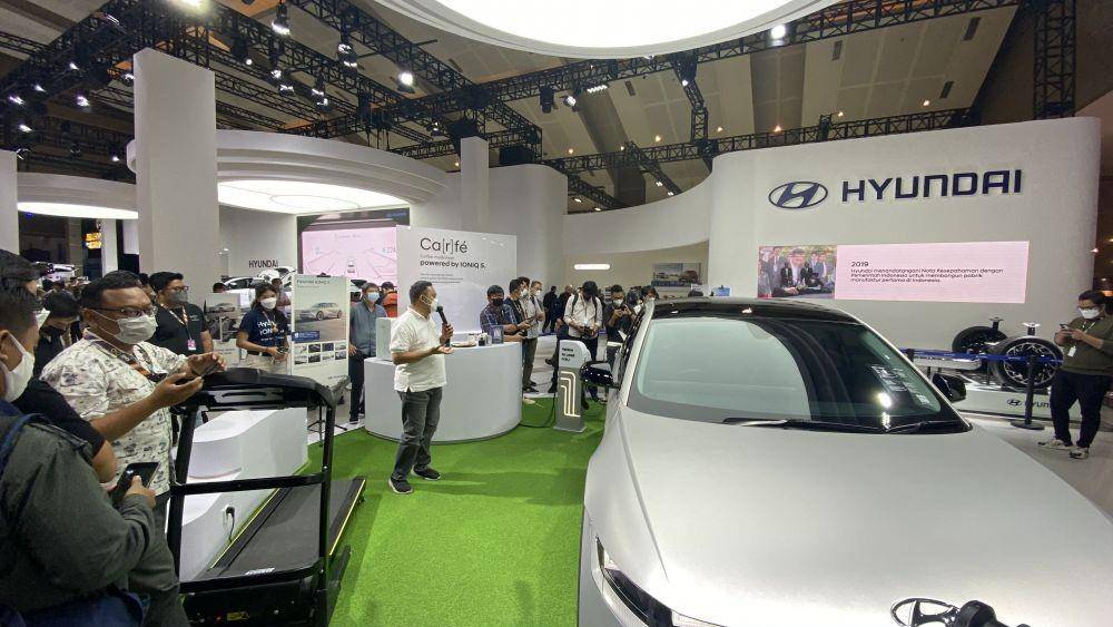 Demonstrasi fitur V2L di Hyundai Ioniq 5 (Dok. HMID)