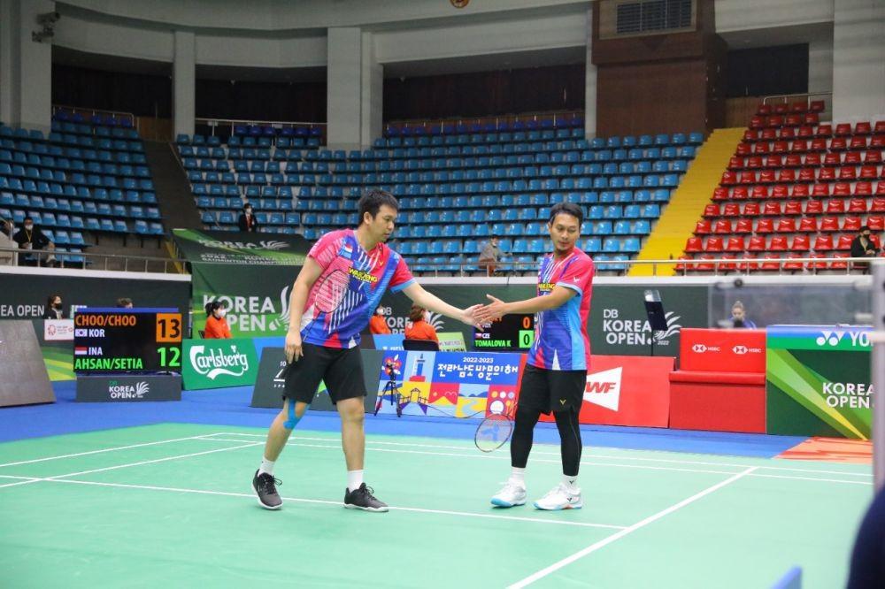 Ganda Putra Indonesia Kuasai Korea Open 2022