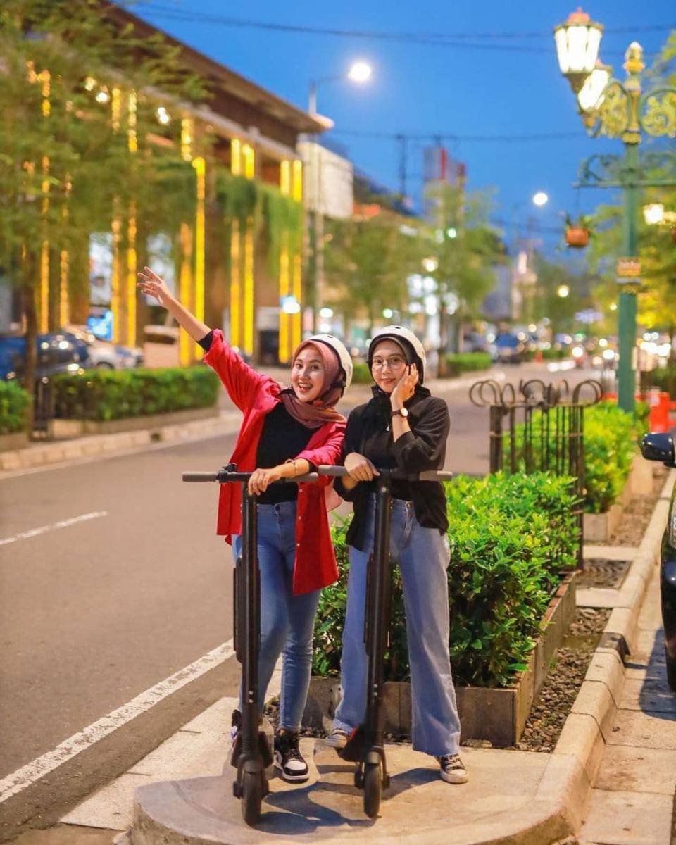 ilustrasi scooter-an di area Malioboro (instagram.com/wisatadiyogyakarta)
