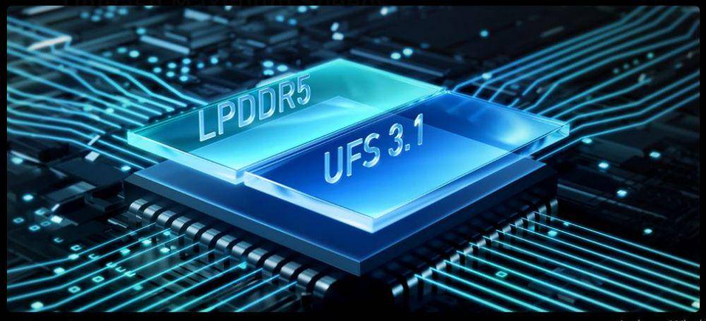 ilustrasi RAM LPDDR5 dan memori internal UFS 3.1 (infinixmobility.com)