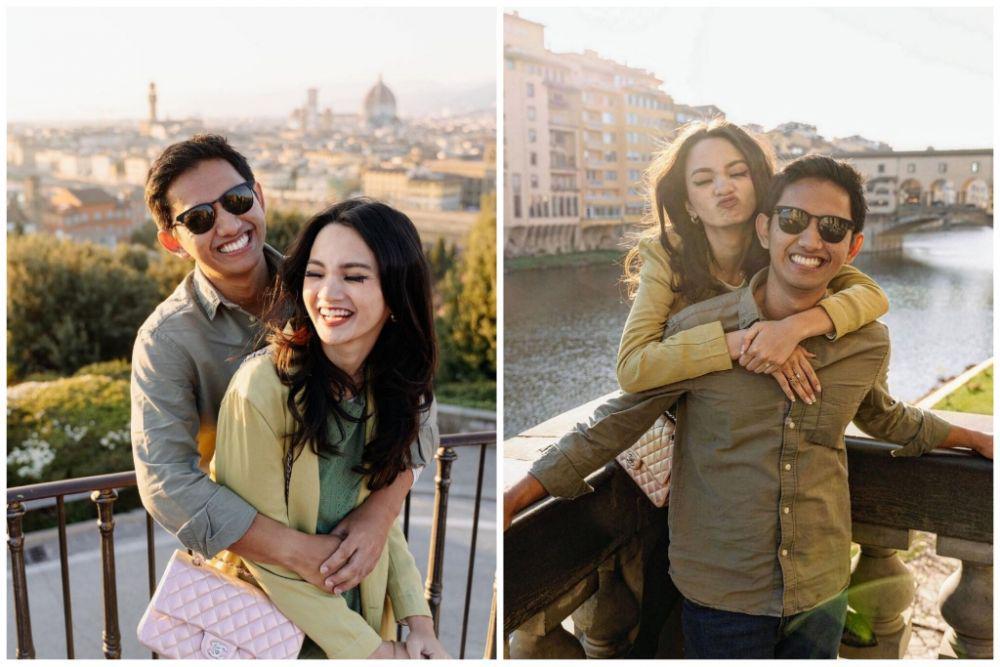10 Pemotretan Belva Devara dan Sabrina Anggraini di Florence, Italia