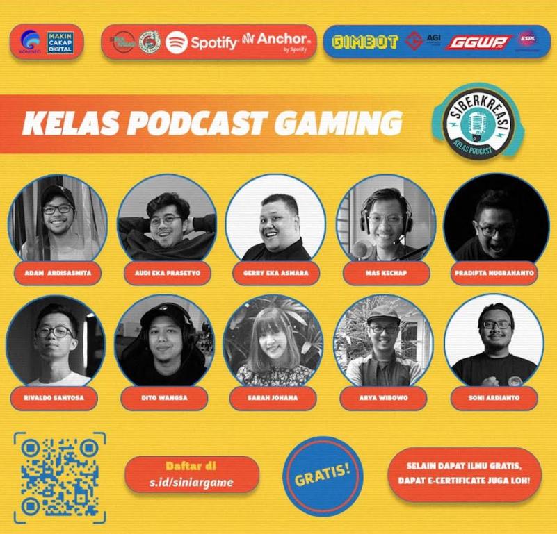 Siberkreasi dan Kominfo Buka Kelas Podcast Bertema Gaming
