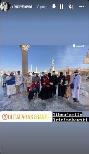 potret Ririn Ekawati dan Ibnu Jamil saat di Mekkah (instagram.com/ririnekawati)