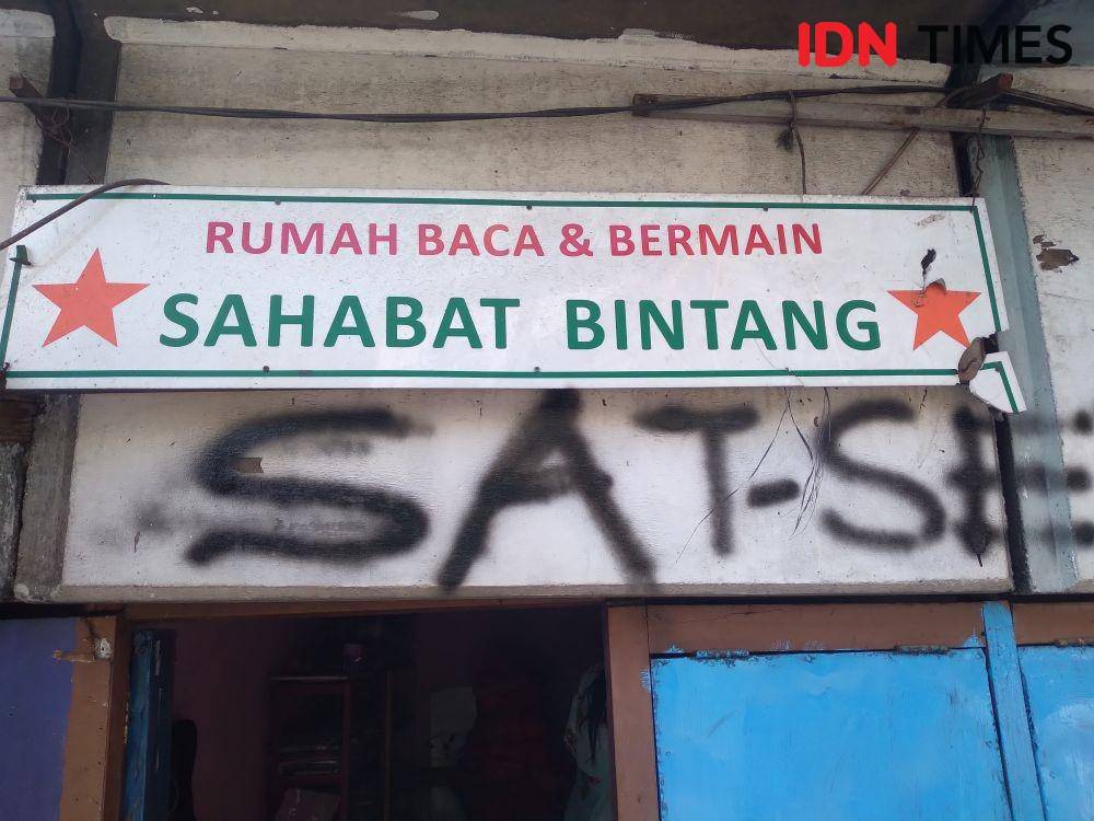 Rumah baca dan Bermain Sahabat Bintang yang berada di Kampung 1001 malam. (IDN Times/Khusnul Hasana)