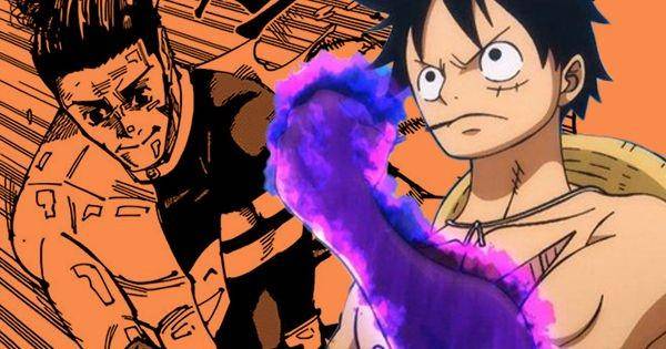 Perbandingan kekuatan Takaba dan Luffy ( Dok.Shueisha/ Jujutsu Kaisen)(Dok. Toei Animation / One Piece )