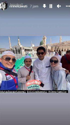 potret Ririn Ekawati dan Ibnu Jamil saat di Mekkah (instagram.com/ririnekawati)