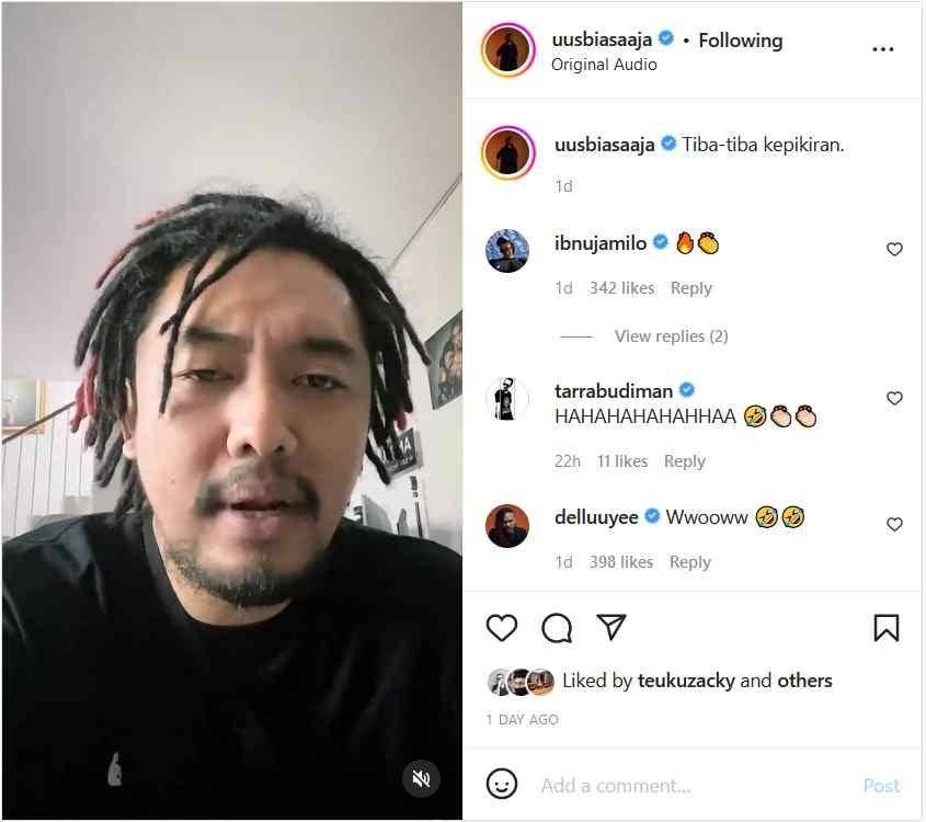 Dukungan Marshel Widianto (Instagram.com/uusbiasaaja/)