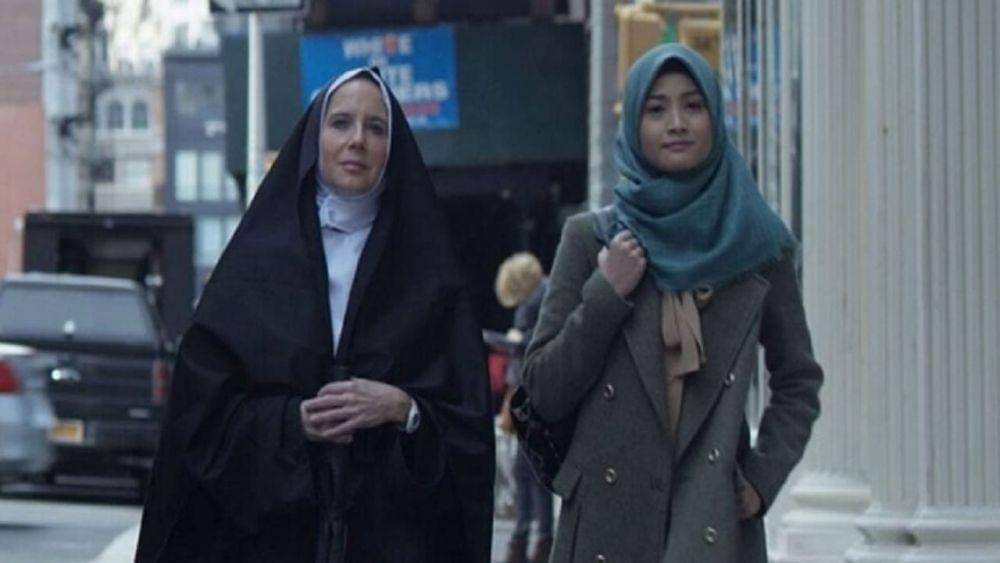 Cuplikan film tentang Islam Bulan Terbelah di Langit Amerika (dok. Falcon Pictures/ Bulan Terbelah di Langit Amerika)