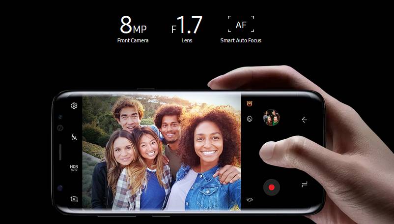 kamera depan Samsung Galaxy S8 (samsung.com)