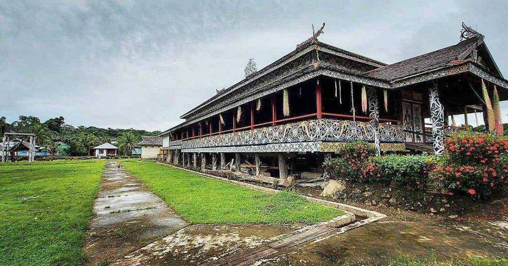 ilustrasi rumah adat desa setulang (instagram/setulang)