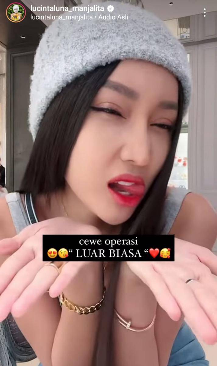 potret wajah baru Lucinta Luna (instagram.com/lucintaluna_manjalita)