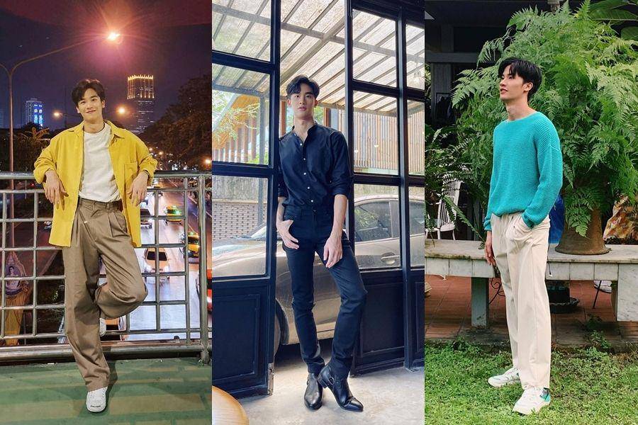 kolase potret referensi OOTD bukber ala Tay Tawan (instagram.com/tawan_v)