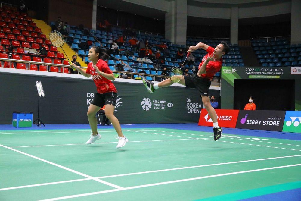 Rinov/Pitha Tumbang di 16 Besar Kejuaraan Dunia 2023