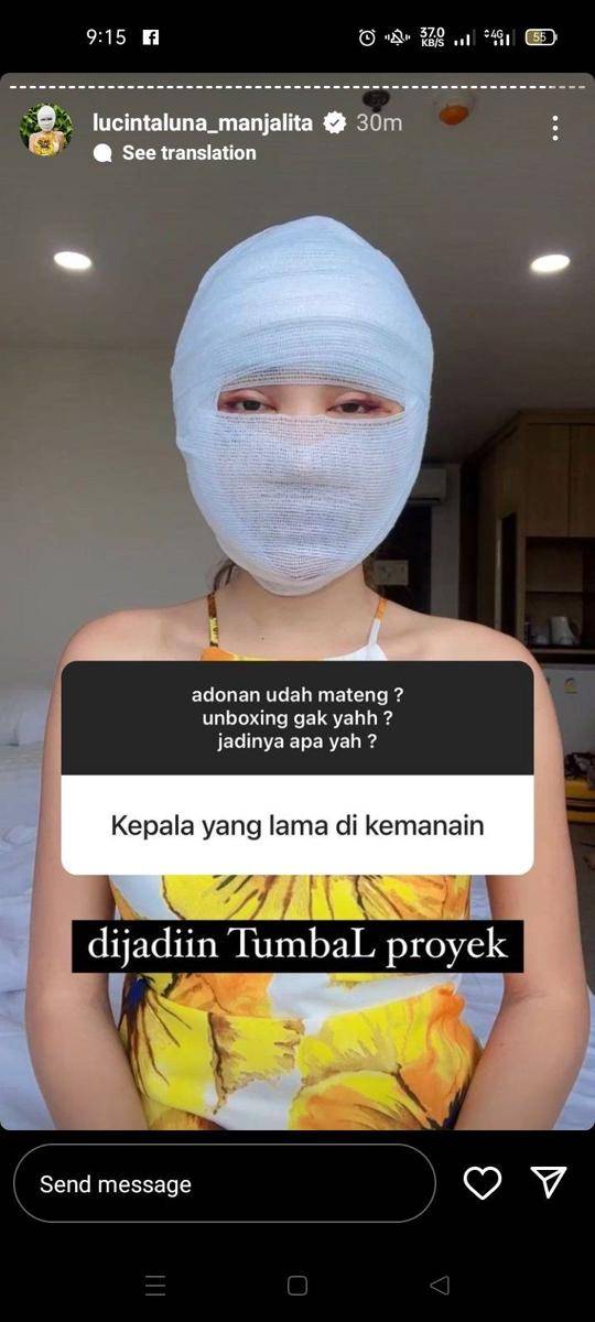 QnA Lucinta Luna kocak (instagram.com/lucintaluna_manjalita)