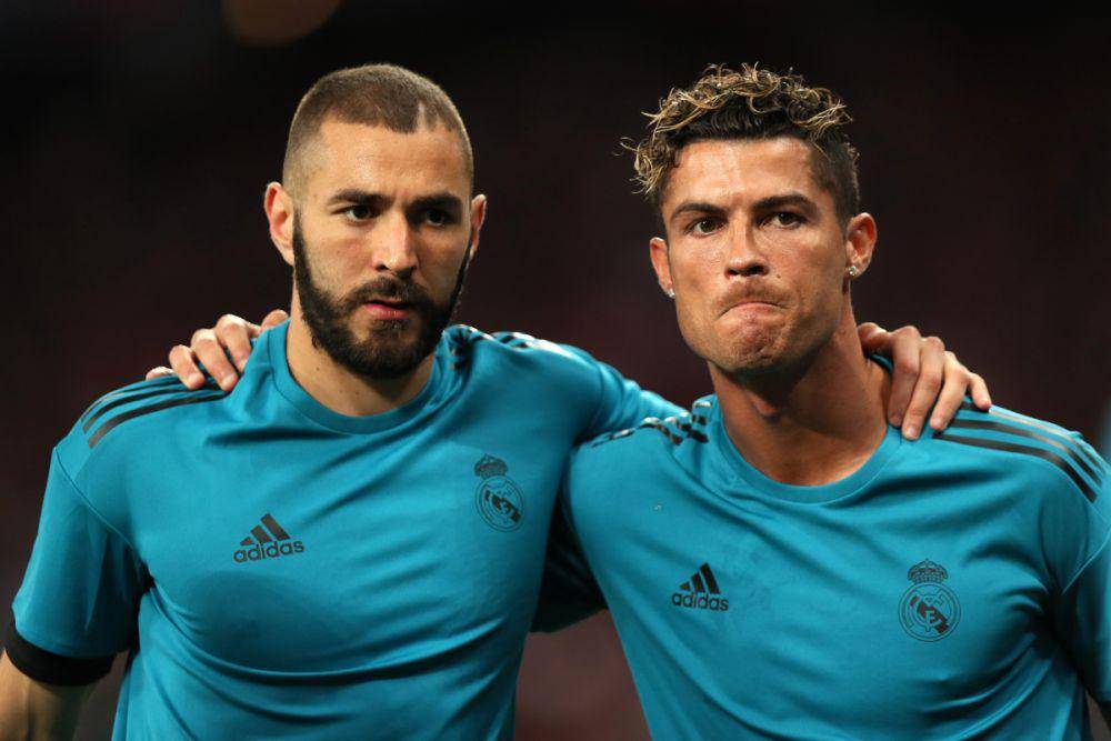 Karim Benzema dan Cristiano Ronaldo saat masih bermain bersama untuk Real Madrid. (twitter.com/IntChampionsCup)
