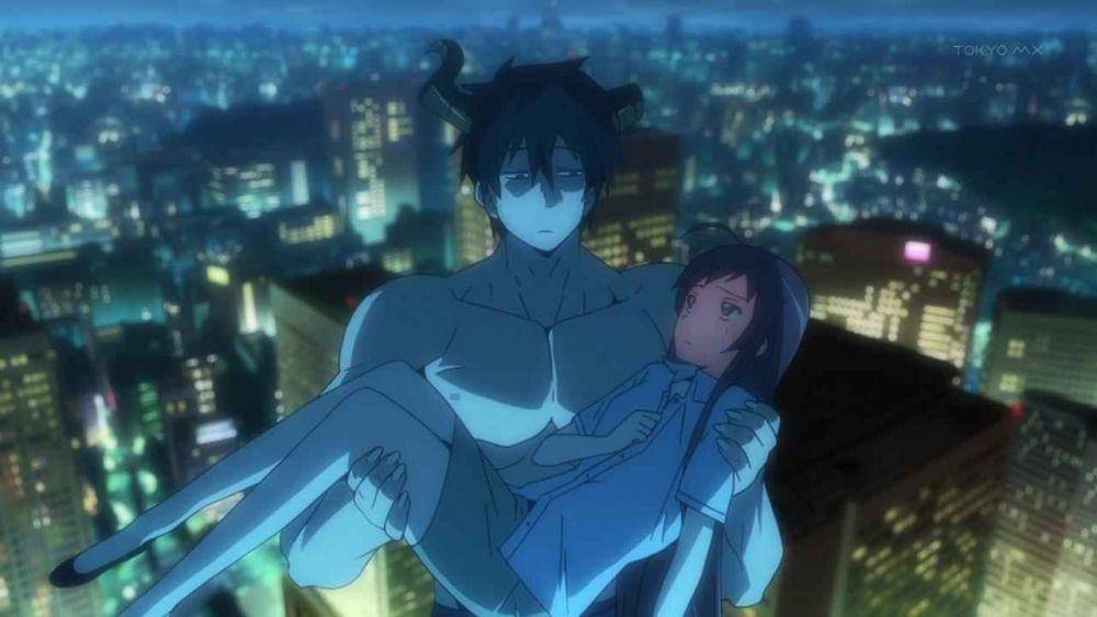 Cuplikan anime lucu Hataraku Maou-sama (dok. White Fox/Hataraku Maou-sama)