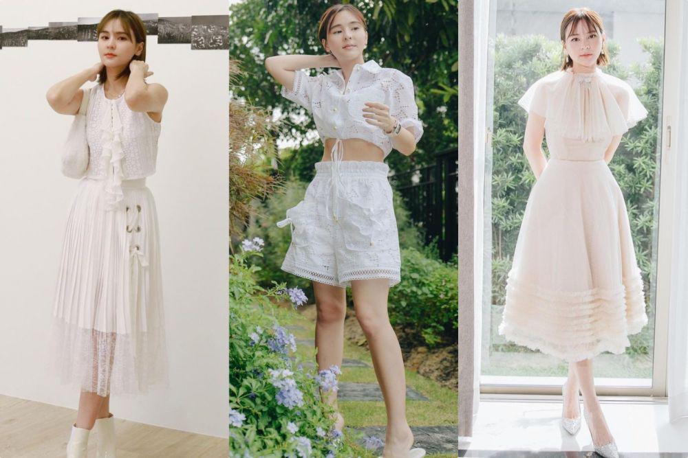 10 OOTD Outfit Putih ala Atris Thailand, Aom Sushar, Simpel dan Classy