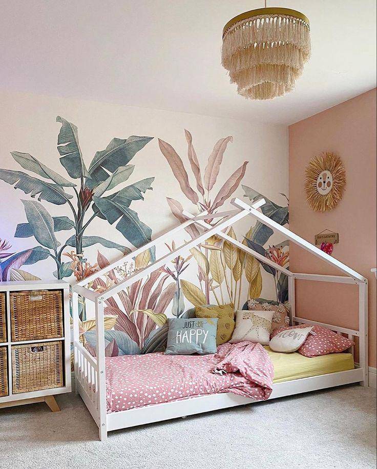 ilustrasi kamar tidur bernuansa tropis (pinterest.com/Her Steps)