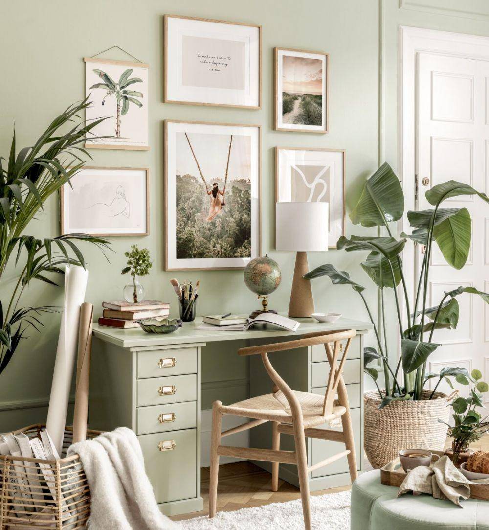 Desain Ruangan Warna Sage Green (posterstore.de)