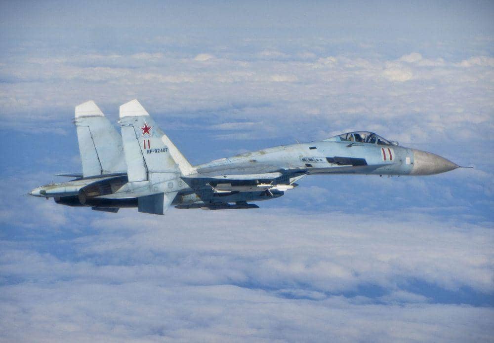 Ilustrasi. Potret Sukhoi, Su-27 Flanker yang menjadi basis pengembangan jet tempur SU-35S (wikimedia.org/RAF)