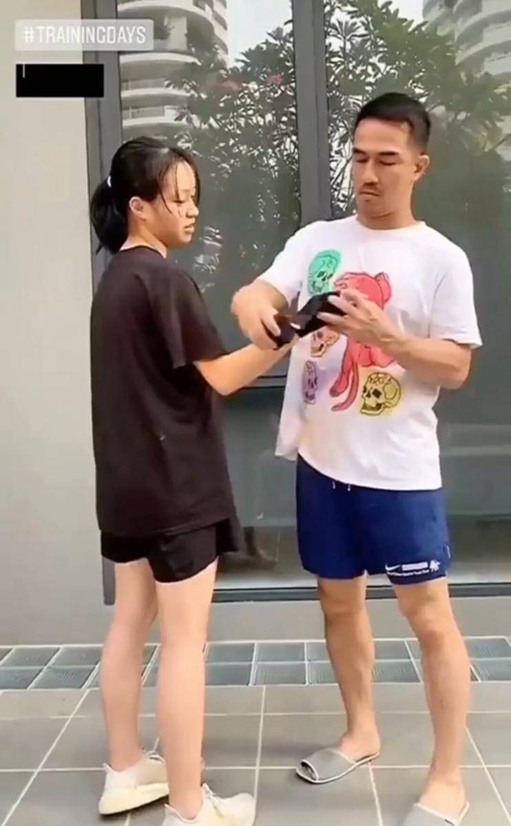 potret Mika Taslim saat berlatih bela diri (instagram.com/irvanelvano10)