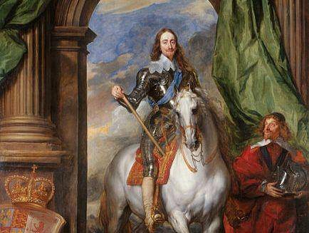 Potret Charles I, Raja Inggris, saat sedang menunggang kudanya (1600-1649). (commons.wikimedia.org/Anthony van Dyck)