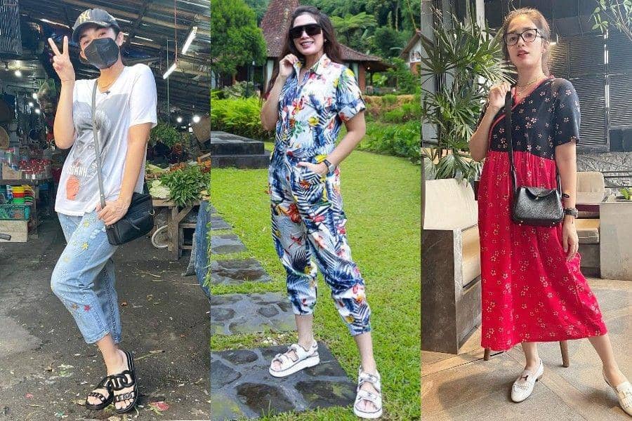 9 Ide Busana Sehari-hari ala Ussy Pratama, Tetap Kece Berbaju Daster
