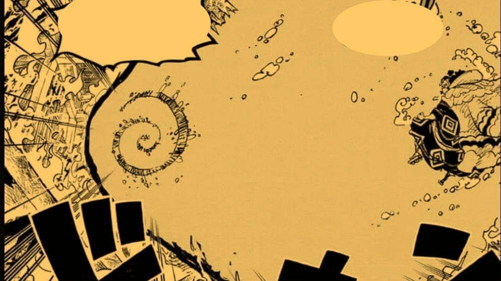 Air dari Raizo dan Jinbe. (Dok. Shueisha/One Piece)