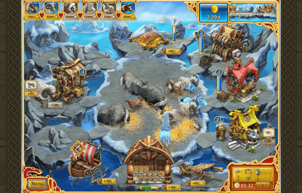 gameplay Jotunheim (dok. Melesta/Farm Frenzy: Viking Heroes)