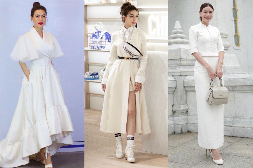 10 Ide OOTD Putih ala Artis Thailand Kimmy Kimberley, Bersahaja