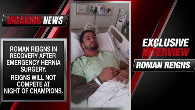 Potret Roman Reigns terbaring di Rumah Sakit (dok. WWE/ Roman Reigns)