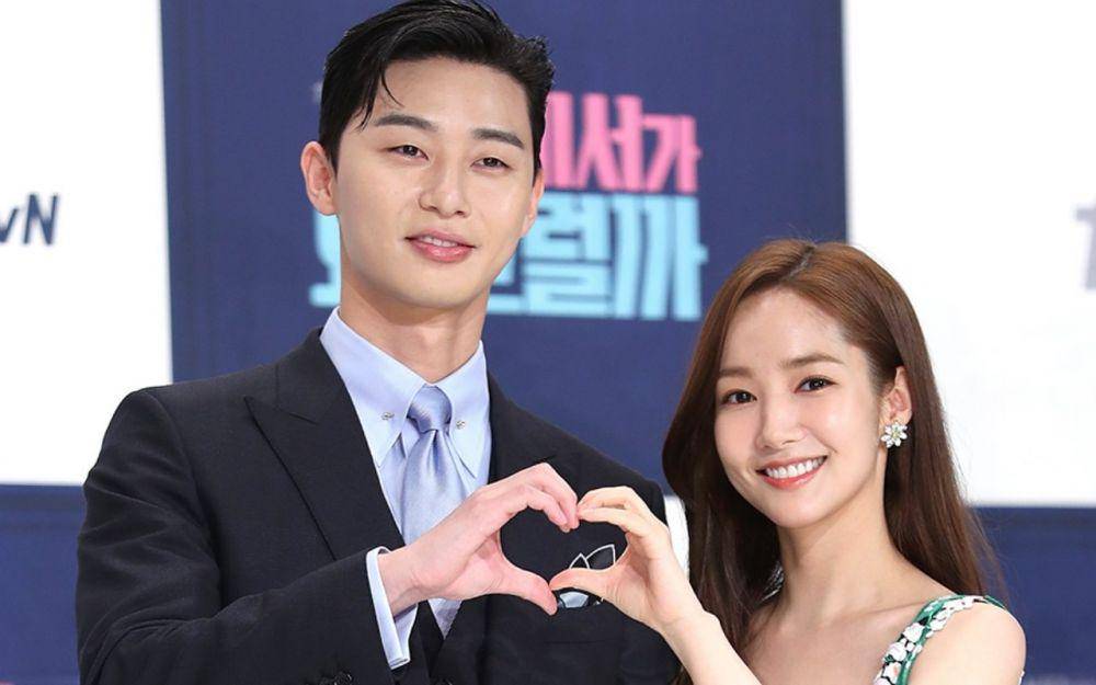 Park Seo Joon dan Park Min Young di Whats Wrong Secretary Kim (dok. tvN)